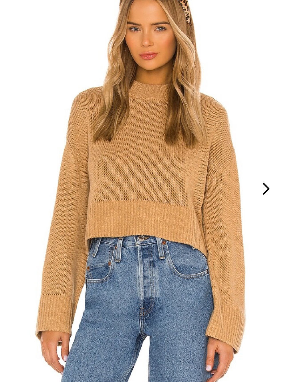 Lovers + Friends Clay Pullover in Camel XS